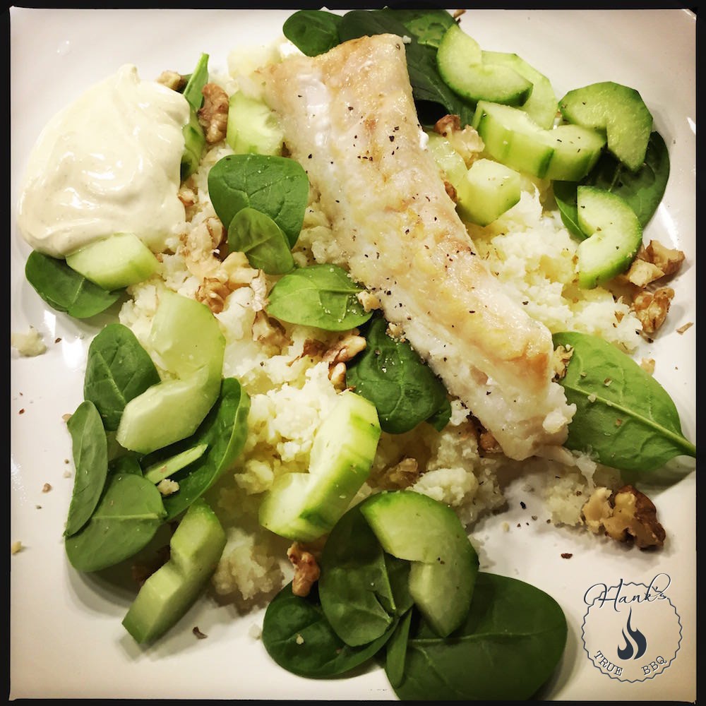 Cod with cauliflower couscous