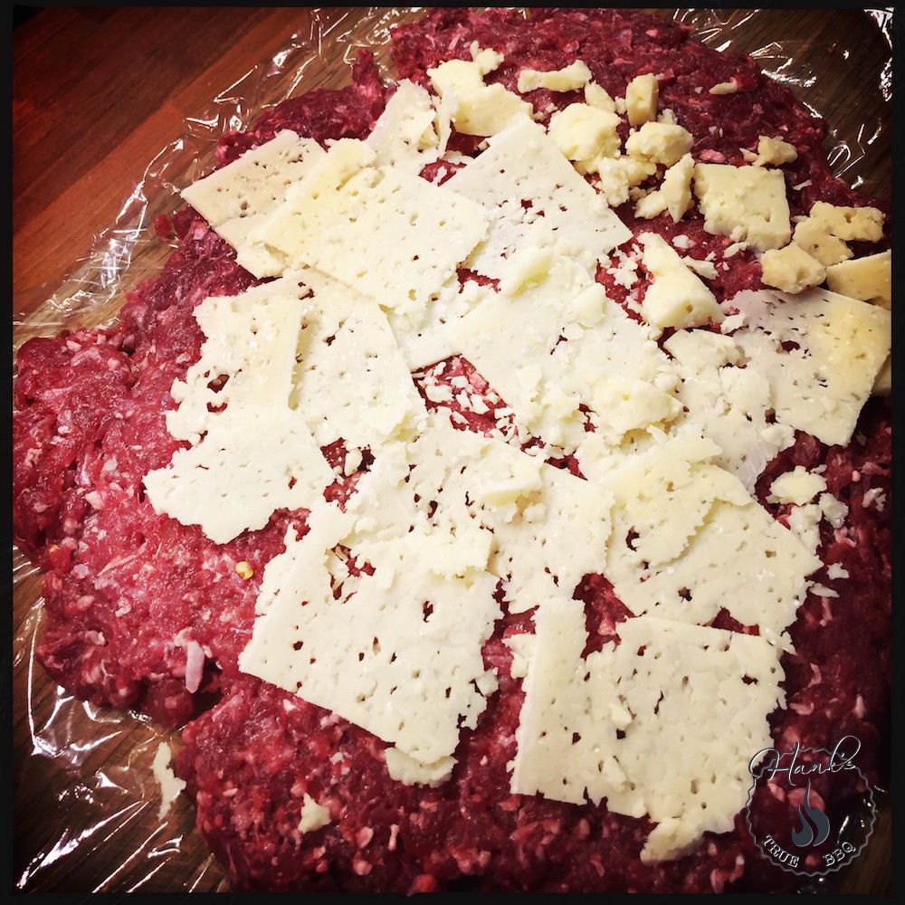 Deer fatty with cheese applied