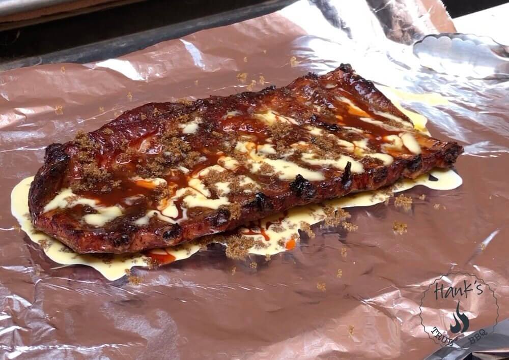 Ribs with butter, sugar and tiger sauce