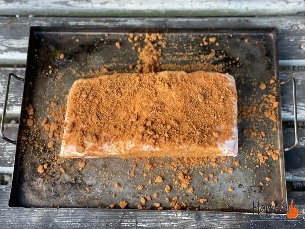 Iberico pork belly with gingerbread rub